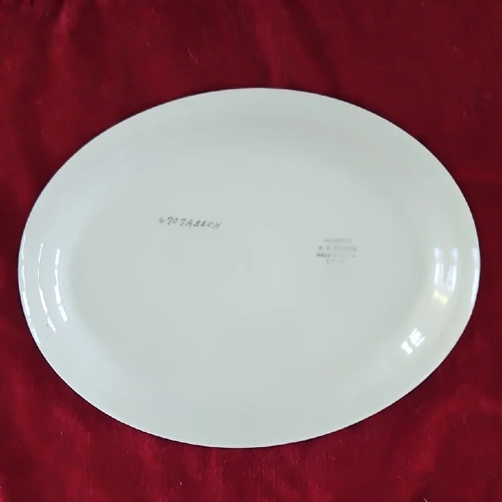 VTG W.S. George Derwood Oval Platter